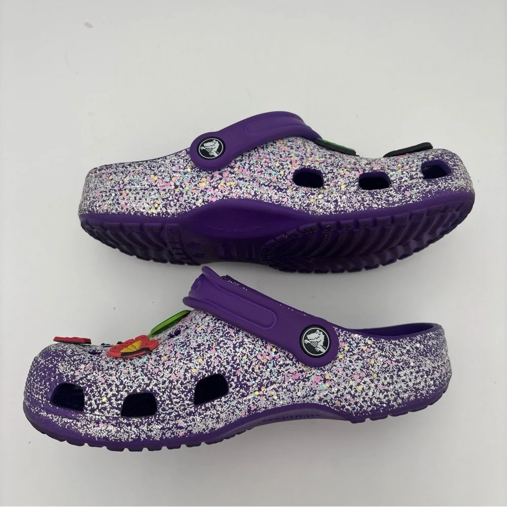 CROCS Purple‎ Sandals with Halloween Pattern